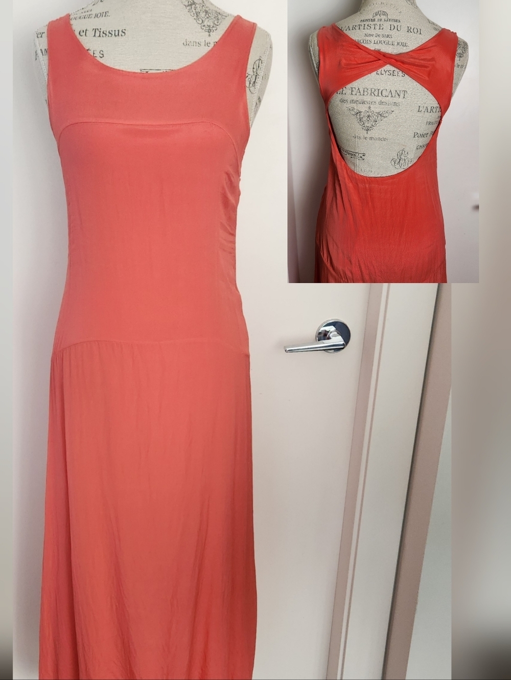Vivian Shyu Red Silk Maxi Dress